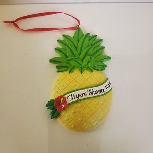 Hawaiian "Meyer's Ohana" Souvenir Ornament